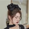 Black Bowknot Princess Hair Clip With Large Shark Clamp For Women And Daily Use