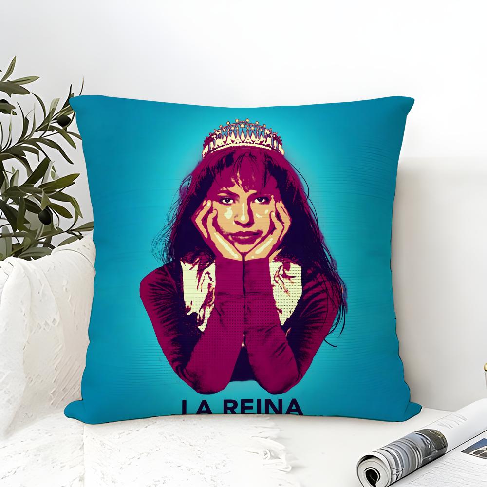 Music Of Latin Singer S-Selena 4 Pillow Case Linen Pillow Case Sofa Home Decor Cushion Cover Cushion Cove