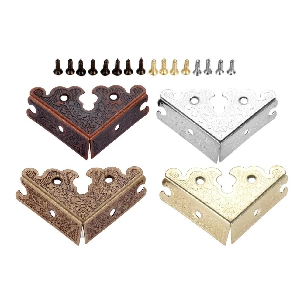 Furniture Decorative Corner Brackets Protector Triangle Corner Furniture Protector Wooden Box Corner Protector Antique Corner