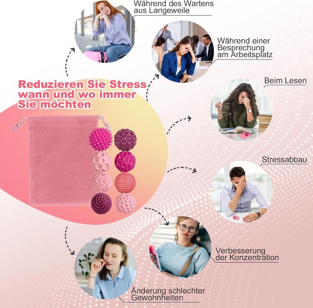 Magnetic Fidget Toys, Silicone Balls,Anti-Stress Balls,Sensory Toy for Adults,Children,Sensory Magnetic Balls Set,Stress Relief and Relaxation