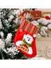 Christmas Tree Hanging Mini Stockings Decoration Small Candy Gift Bag Santa Claus Snowman Reindeer Bear Decorative Socks