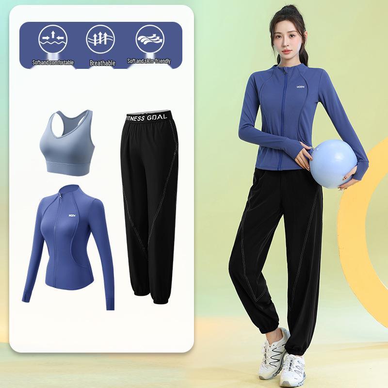 Women's Quick-Dry Long Sleeve Yoga Set - Spring 2025 Fitness Apparel
