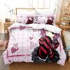 Anime Shugo Chara! Bedding Set, Duvet Cover & 2 Pillowcases, Lovely Character Pattern Breathable Fabric All Season Use
