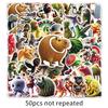50 Pack Creative Decorative Stickers Cool Doodle Designs For Car Luggage Skateboard Personalization Art