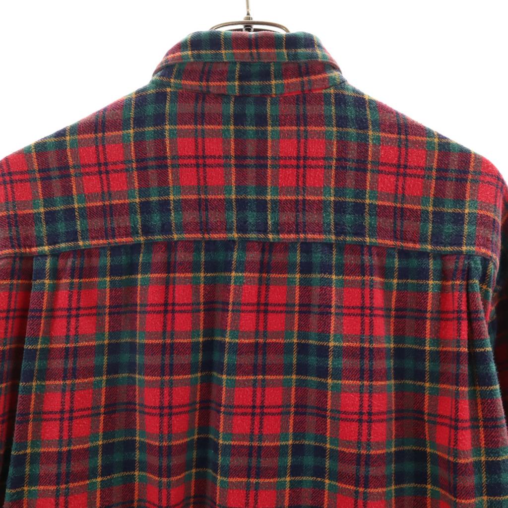 Gap 90s Old Long Sleeve Check Shirt M Red Series Men's Used