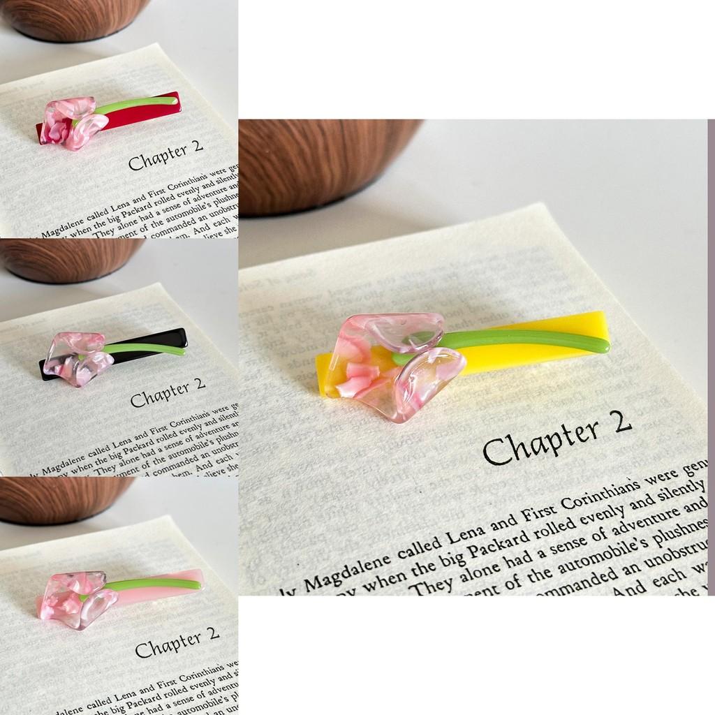 Adorable Flower Pattern Acetate Hair Claw Clip For Women Stylish And Trendy Design