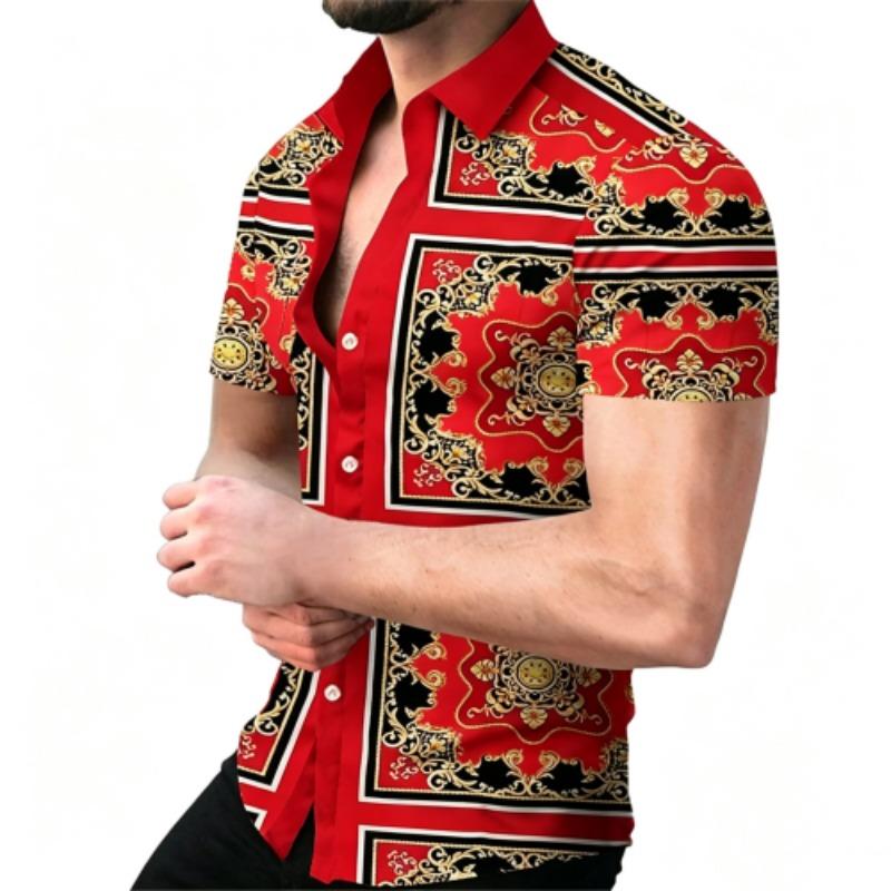 Street Fashion Pattern Printing Shirt Summer Hawaiian Beach Vacation Clothing Men's Street Style Shirt Daily Men's and Women's Shirt