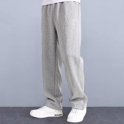 Yousheng Pantalon Homme Mélange Coton Taille Élastique Pantalon de Sport Décontracté Couleur Unie Ample Pantalon de Jogging pour Usage Quotidien Course à Pied