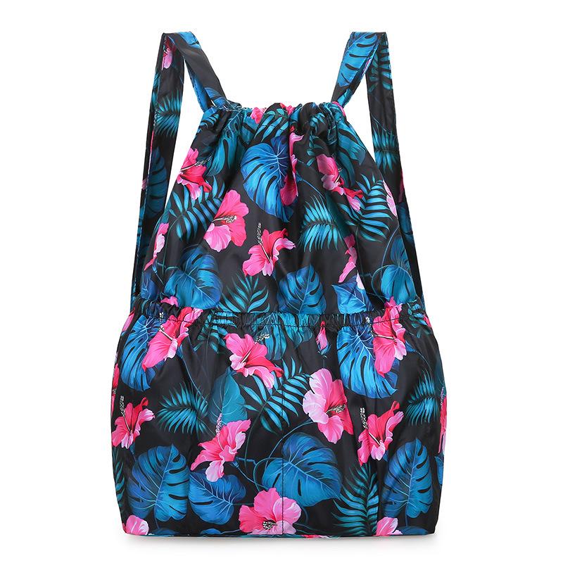 Trendy Ultralight Foldable Backpack: Large Capacity Drawstring Bag for Outdoor Sports & Travel