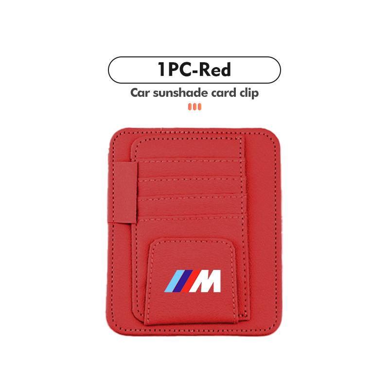 For BMW Car Sun Visor Storage Bag Hanging Organizer Holder Accessories E93 F10 F20 F30 F40 F15 F25 F26 F31 F49 F86 M3 M5 X3