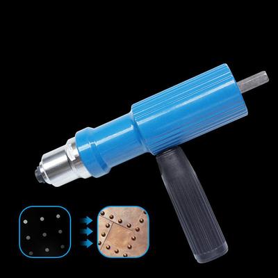 Electric Riveting Drill Adapter Multifunctional Labor Saving Compact Rivet Nut Gun Adapter Red