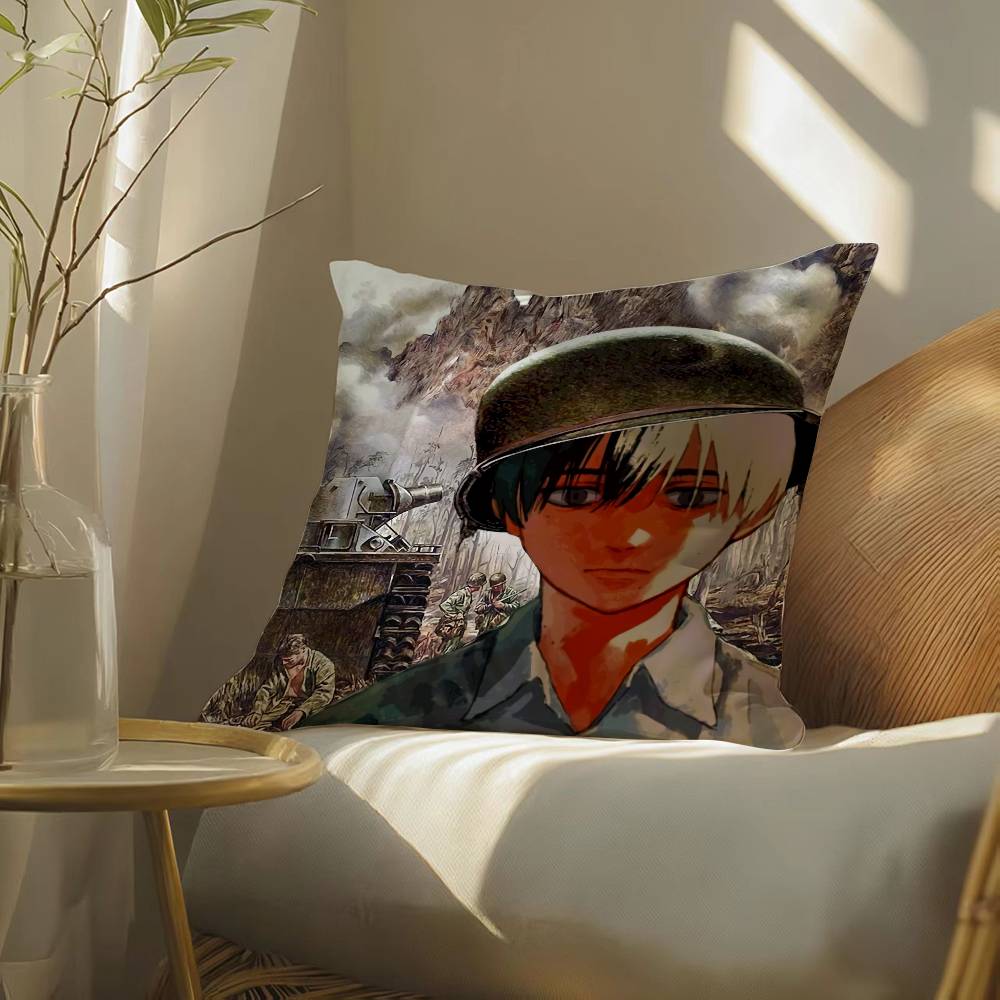 Anime Cartoon The Summer Hikaru Died-D Pillow Case Silky elegant Comfort Sofa Bed  Invisible zipper Beach pillowcase
