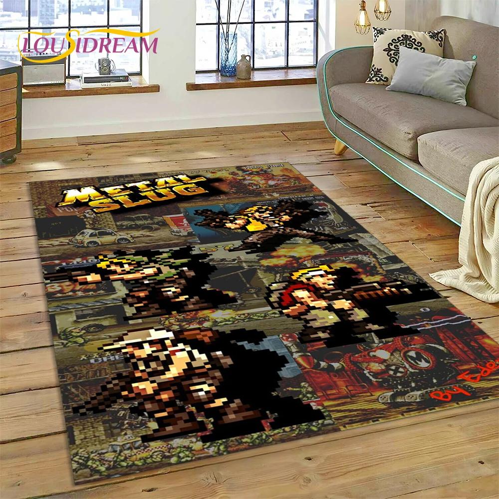 Metal Slug Retro Game Cartoon Customized Carpet Rug for Bedroom Living Room Home Sofa Decoration,Kid Play Large Decor Floor Mat