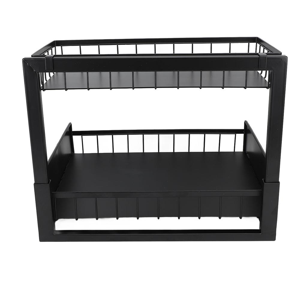 Organizer Pod Zlewozmywak Odłączany Dwuwarstwowy Metalowy Wysuwany Organizer Szafkowy Wysuwana Półka Pod Zlewozmywak