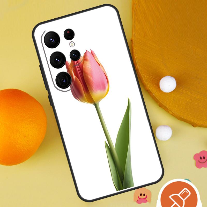 Tulip Flower Phone Case For Samsung Galaxy S25 Ultra S24 S22 S21 Ultra S9 S10 S20 Plus S23 FE Funda Cover