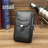 Xiaoduoli Men's Genuine Leather Mobile Phone Waist Bag - 5.5/6 Inch Cowhide Retro Mini Belt Bag