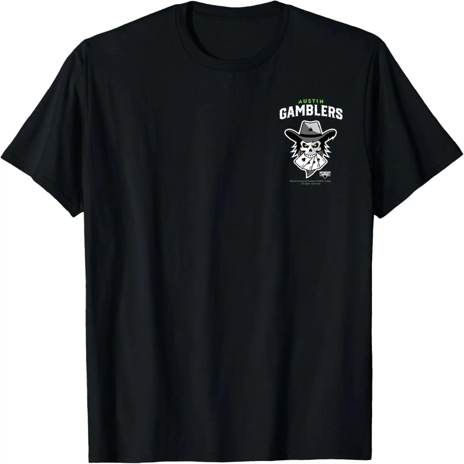 PBR Professional Bull Riders Austin Gamblers Pocket Logo T-Shirt S чёрный
