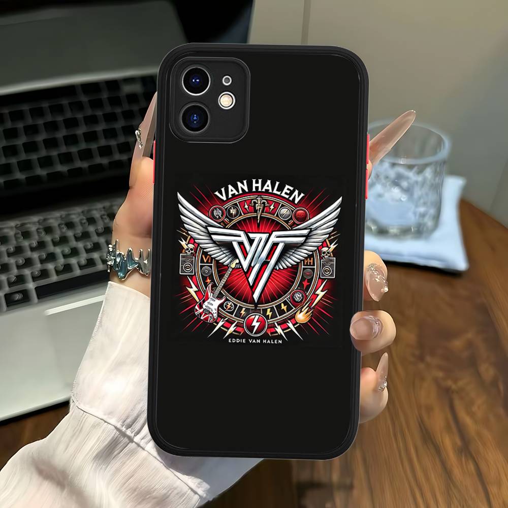 E-Eddie Van H-Halen Piosenkarz Do Silikonowego Matowego Etui Na Telefon Dla IPhone 16 Pro Max 15 14 13 12 11 X XS MAX