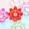 DIY Jewelry Accessories 31mm 5pcs Beaded Materials Jewelry Acrylic Crystal Loose Beads Transparent Lotus Flower  Accessories