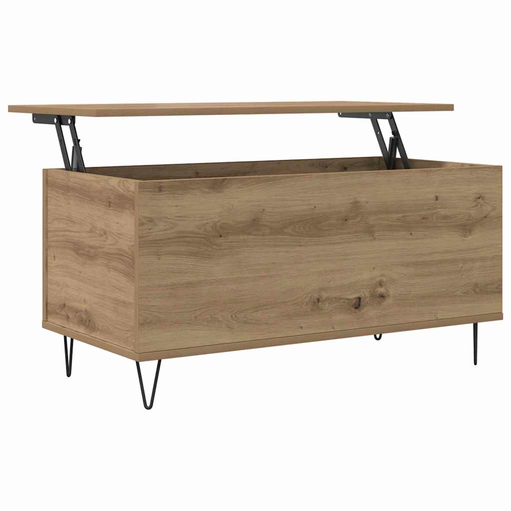 Coffee Table Artisan Oak 90 X 44.5 X 45 Cm Wood Based Material
