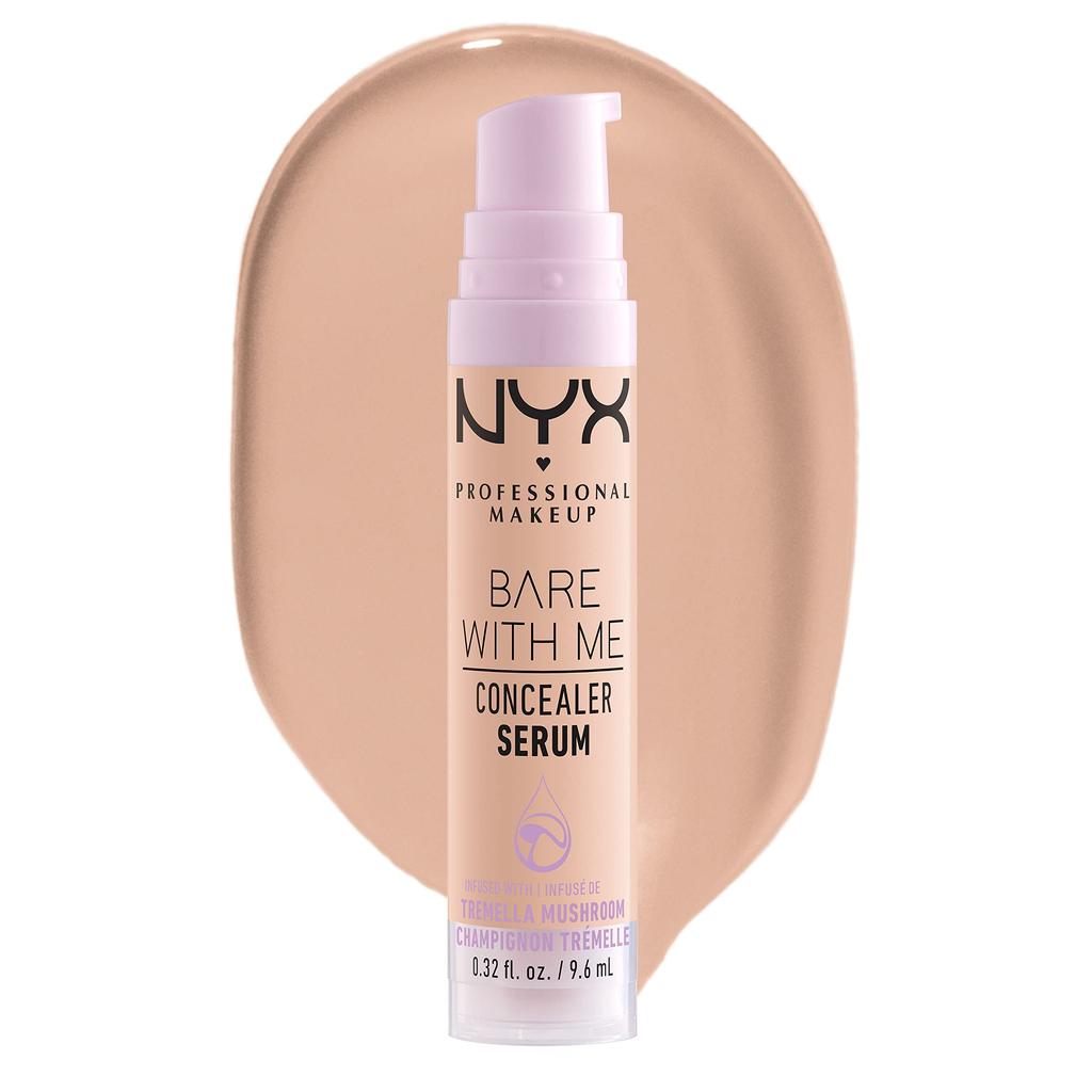 NYX Professional Makeup Bare With Me Serum Corrector, Natural, Cobertura Media, Light, 9,6ml