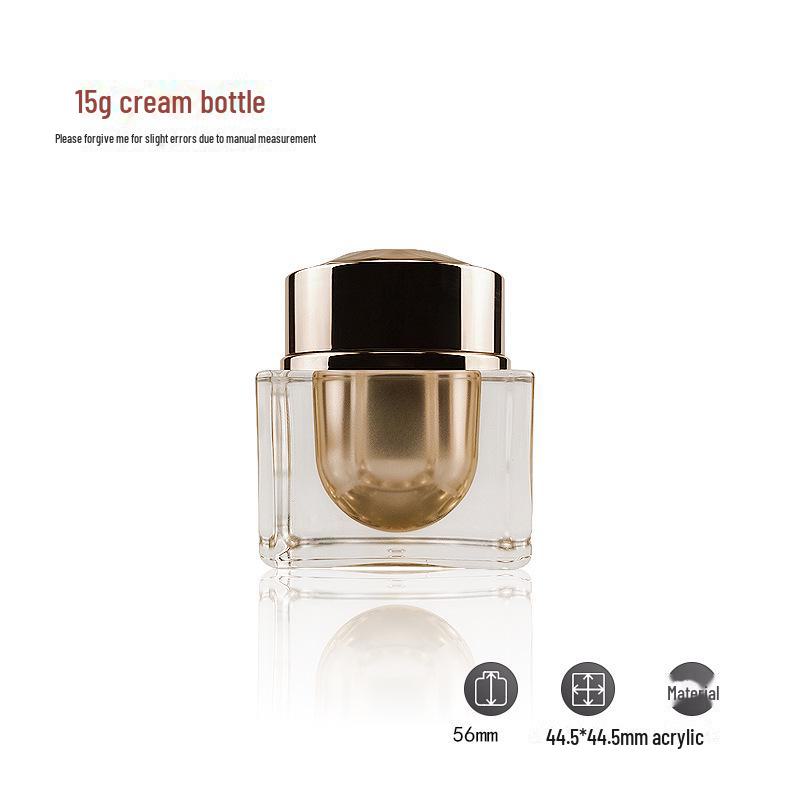 Diamond Square Acrylic Spray Bottle - Gold High-End Cosmetic Container