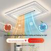 Smart Tricolor Leafless Fan Light for Living Room & Bedroom - Modern Design, Voice-Controlled, 110V, English Version 28