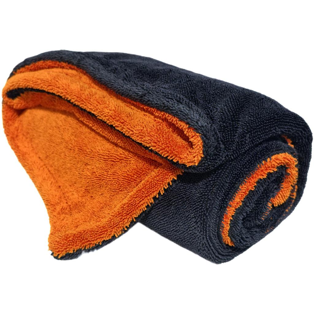 Korean Black Double-Sided Absorbent Car Wash Towel with Little Braids