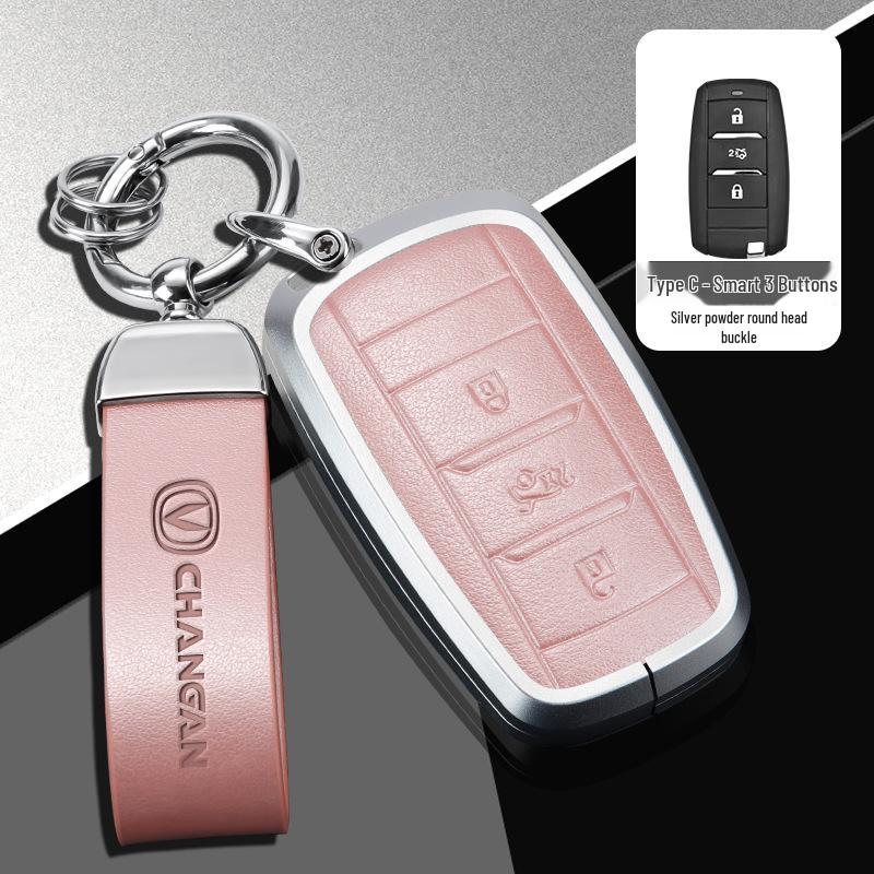Changan Car Key Cover for Third Gen CS75 Plus, Yidong Plus, CS55, and CS35 Plus