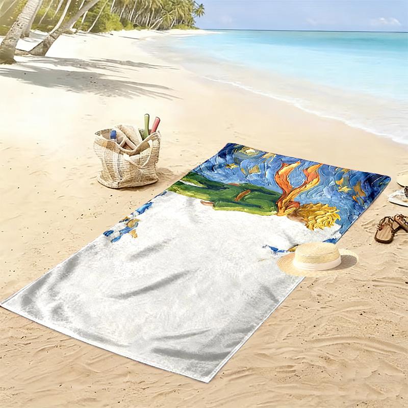 The Little Prince Print Beach Towel, Large Soft Quick Dry Towel for Beach Camping Swimming