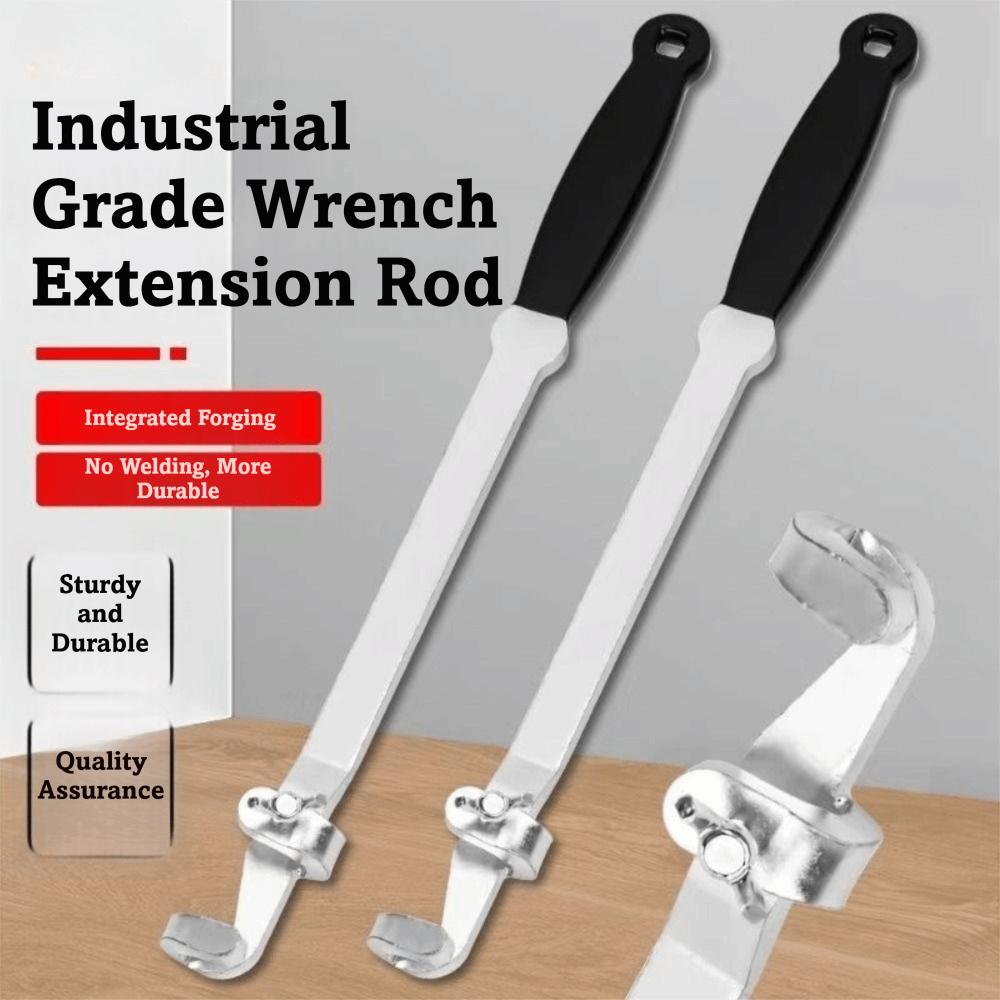 Dual Purpose Torque Wrench Extender High Strength Smooth Finish Wrench Extension Bar Adjustable Wrenches 15.75inch Long