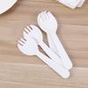100Pcs Eco-Friendly Disposable Spoon Fork Individually Packaged Mini Fork Set  Commercial