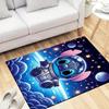 1pc Stitch Pattern Area Rug Soft Flannel Floor Mat for Living Room,Office,Bedroom and Carpet