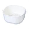 Double-Layer Vegetable Washing Basin with Drainer Basket - Thickened Plastic Fruit Plate & Water Filter for Kitchen