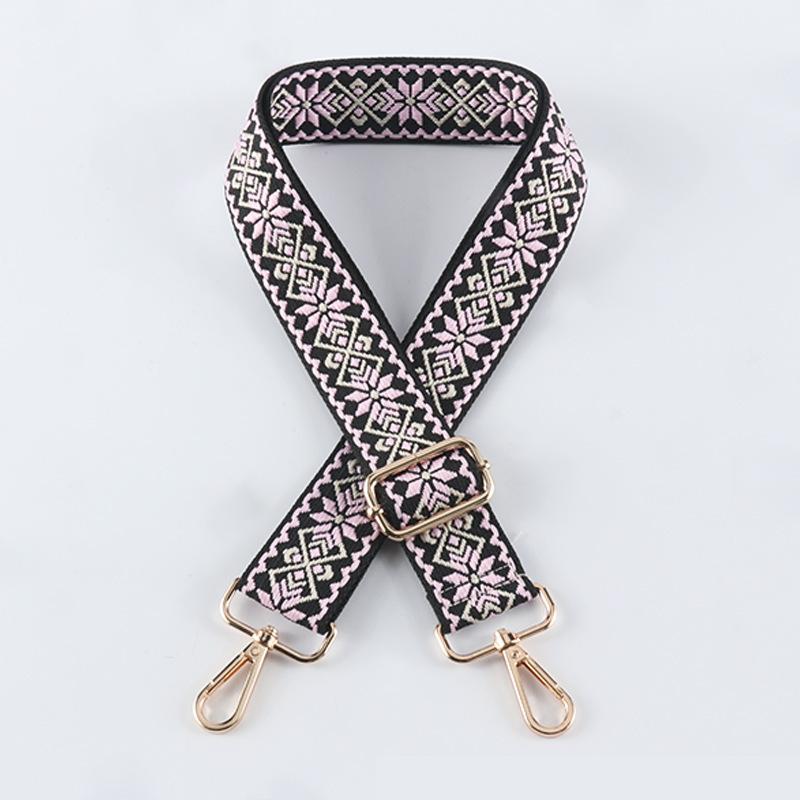New Women's Crossbody Canvas Bag with Woven Bag Wide Shoulder Strap Replacement Bag Shoulder Strap Versatile Fashion Accessories