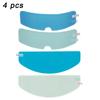 New 1/4pcs Motorcycle Helmet Transparent Anti-fog Rain Film High-definition Helmet Lens Durable Nano-coating Stickers Parts