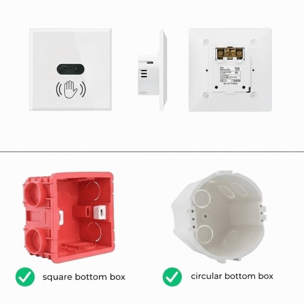 Neutral Wire IR Sensor Switch Single Live Wire Lazy Remote Control Switch  Smart Home