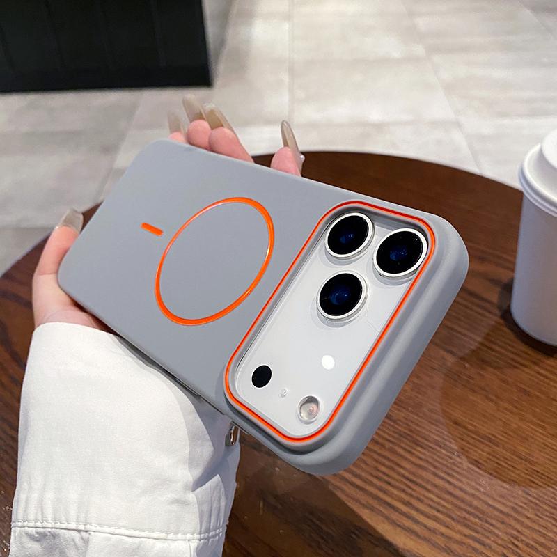 

For Magsafe Magnetic Wireless Charging Luxury Solid Color Matte TPU Bumper Phone Case For iPhone 17 Pro Max/17/17 Pro Air Cover iPhone Air