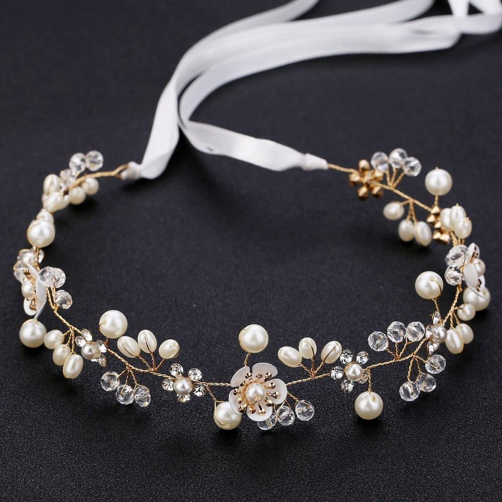 Luxurious Bridal Wedding Headbands Handmade Flower Hairband  Hair Accessories for Women Girl