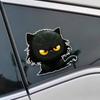 1PC Cartoon Black Cat Car Stickers for Auto Body Window Bumper Personalized Animal Cool Decoration Waterproof Vinyl Decals