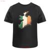 Irish Flag Shaped Like Ireland T Shirt 100 Cotton S 2XL TA045298 Vintage Washed Breathable Stretched Streetwear Homme Unisex