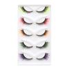 Soft Cat Eye False Eyelashes Fluffy Faux Mink Wispy Lashes Colored Anime Lashes  Makeup