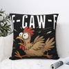 Decorative Pillow Cover Funny F-Caw-F Chicken Fcawf Merch Bed Throw Pillow Case Cover Drop Shipping Multiple Sizes