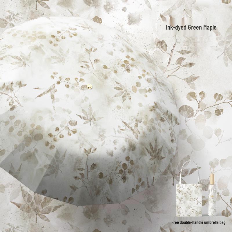 16-Speichen-Doppelnutzungs-Farbschirm: Schutz bei Regen oder Sonnenschein, Dreifach-Doppelfalt-Design