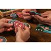 Asmody Trickbrettspiel mit 12 Chips, gemischte Farben