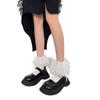 1 Pair of Ruffle Ankle Socks Sweet Frilly Socks Ballet Socks Bows Lace Top Sock