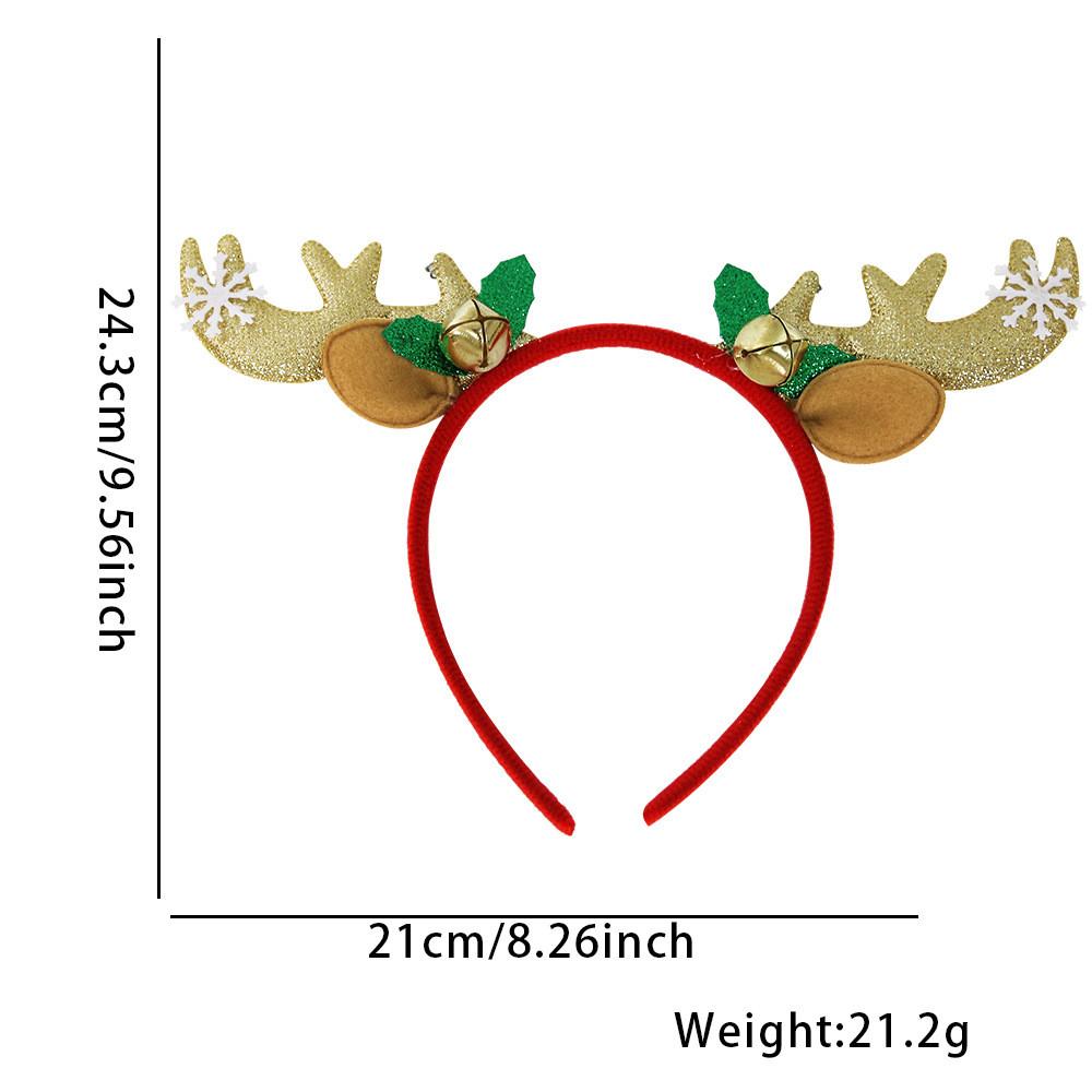 Unique Plush Antler Headband With Bells For Merry Christmas Celebrations And Gatherings