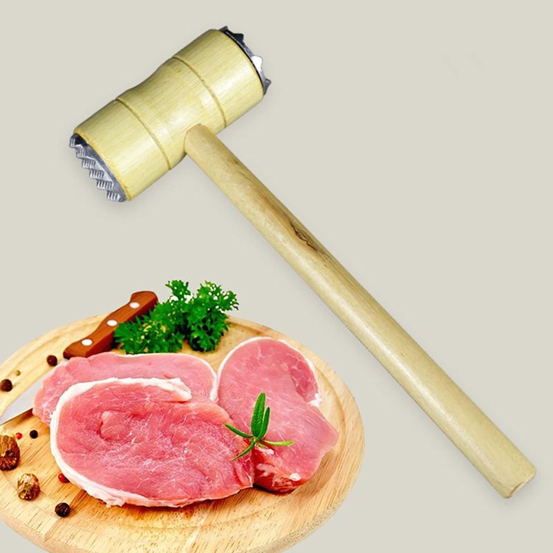 Koupit Wooden DoubleSided Meat Hammer Meat Tender Hammers Steak Tools