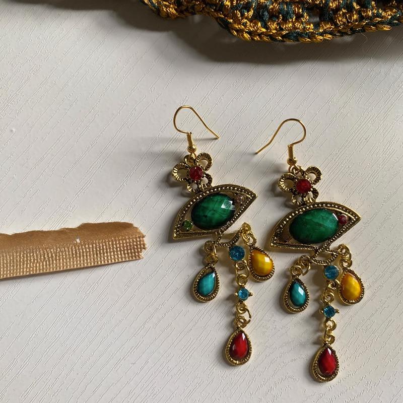 

DIMANAF 2023, серьги Four Seasons, ретро-аксессуар, длинные серьги с листьями в этническом стиле, простые аксессуары, серьги 286