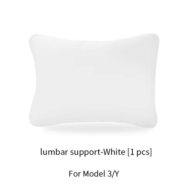 For Tesla Model 3 Y Car Neck Pillow Protective Lumbar Back Support Flocking High-Quality Headrest Lumbar Car Accessories